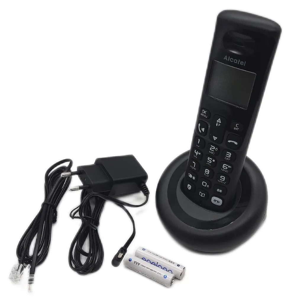 Alcatel E260 Téléphone Sans Fil S.Voice Design Compact et Répondeur Intégré