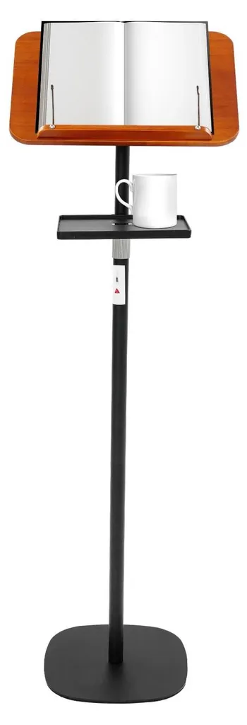 Support de lecture ajustable et présentoir à menu en bois et fer forgé