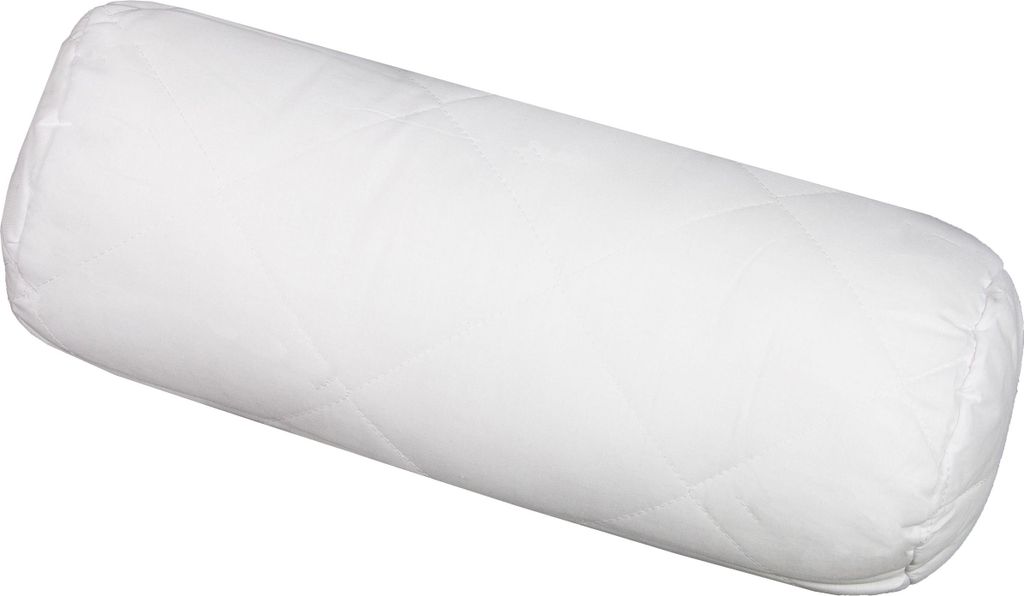 Nackenrolle Kissen, 15x40 cm, weiß Produktbild 
