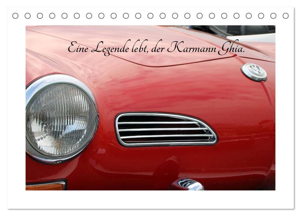 Eine Legende lebt, der Karmann-Ghia (Tischkalender 2027 DIN A5 quer), CALVENDO Monatskalender