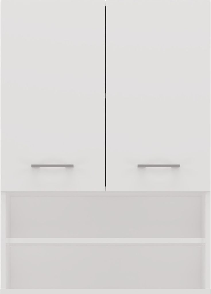 Waschmaschinenschrank, 90 x 64 x 30 cm, Mattweiß Produktbild 