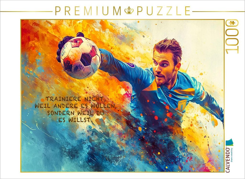 CALVENDO Puzzle Ein Motiv aus dem Kalender Fußball und Motivation | 1000 Teile Lege-Größe 64x48cm Foto-Puzzle für glückliche Stunden