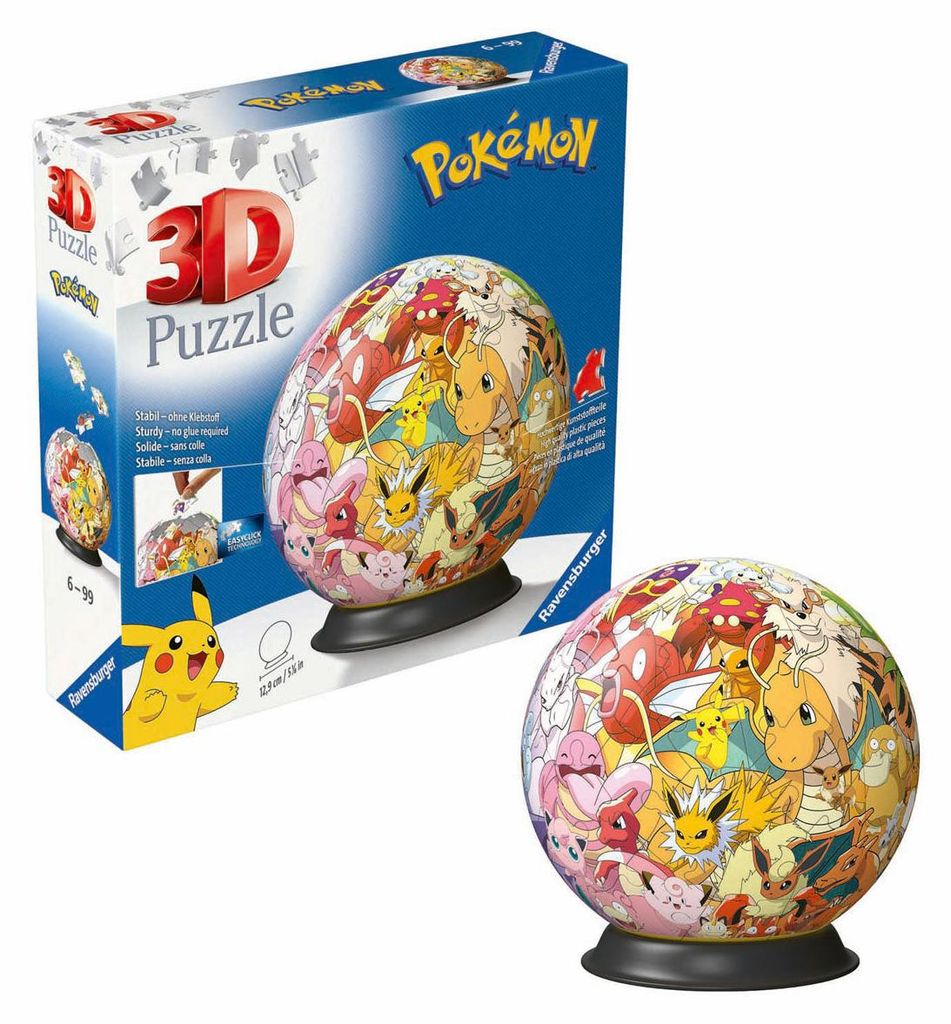 Ravensburger 3D Puzzle Ball: Pokémon - Kanto Region, 73 Obrázok produktu 