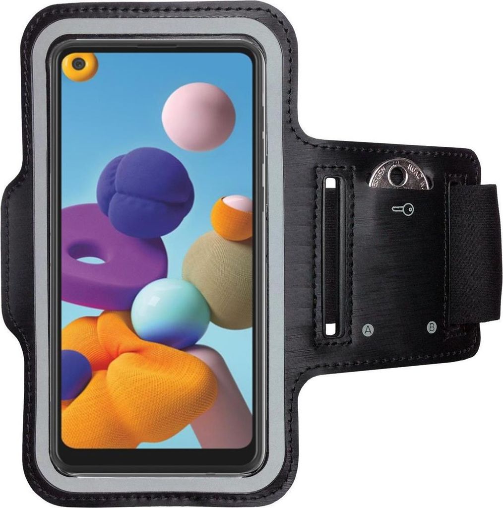 Sportarmband für Samsung Galaxy A21 Handy Fitness Hülle Armband Laufhülle