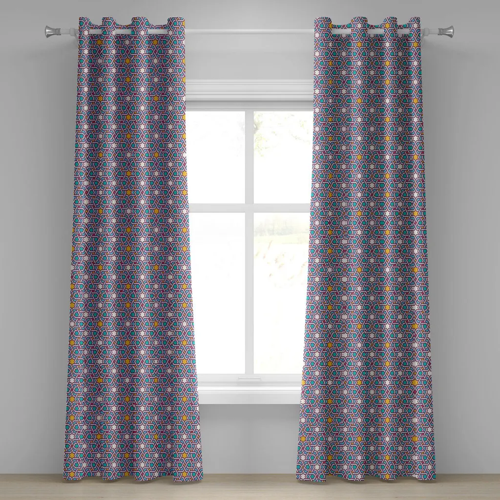 Tende Moderne ABAKUHAUS 280x175 cm | Geometria Orientale e Stelle