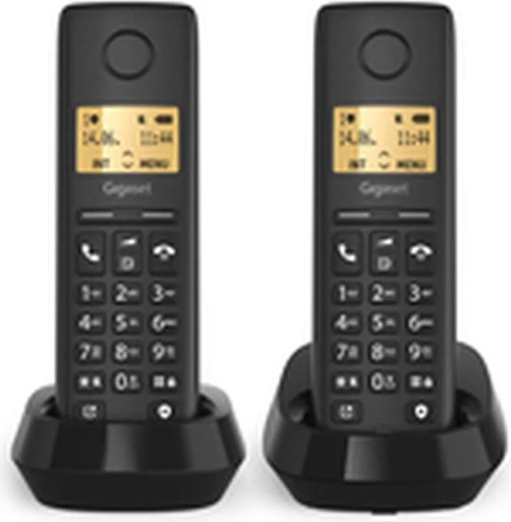 Téléphone Sans Fil Gigaset BASIC 100 DUO pour Maison et Bureau Fixe