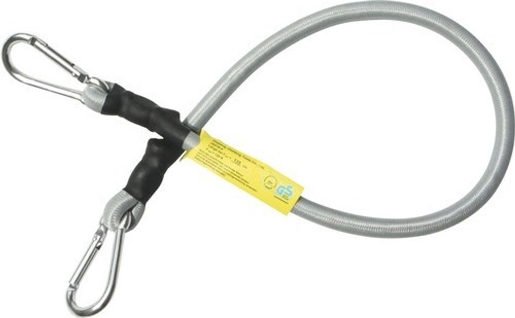 Spanngurt Expander grau mit Karabinerhaken 70 cm Produktbild 