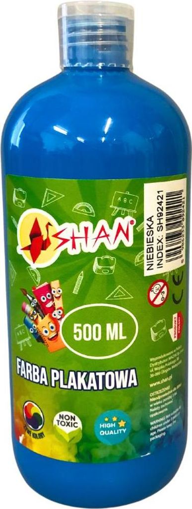Plakatfarbe blau 500 ml Shan