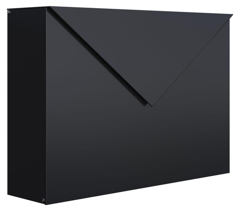Wandbriefkasten Letter in Schwarz Produktbild 