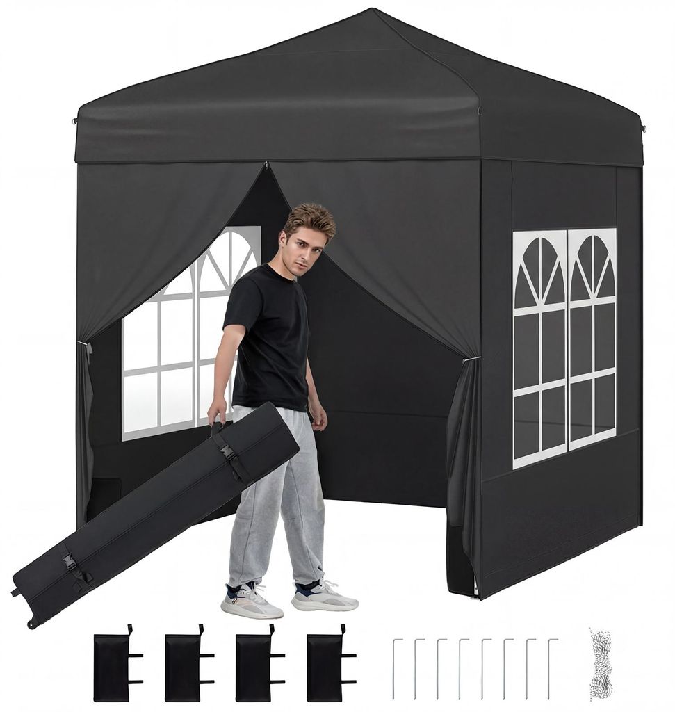 COSTWAY Altana typu pop-up 2x2 m, altana ogrodowa z Zdjęcie produktu 