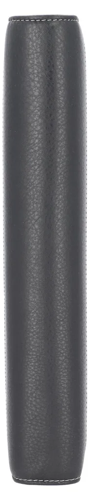 Porte-documents A4 Noir en Simili Cuir avec Fermeture Bouton Pression