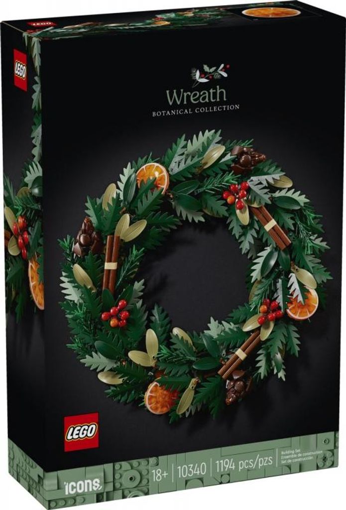 Lego 10340 LEGO Icons Weihnachtskranz--10340 Immagine del prodotto 