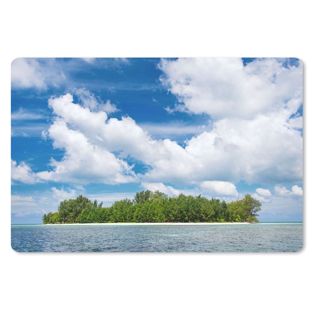 MuchoWow Mauspad Mousepad Insel - Sommer - Tropisch 27x18 cm - Mousepads - Maus Mat - Pad - Mausunterlage - Büroartikel - Desk Matten