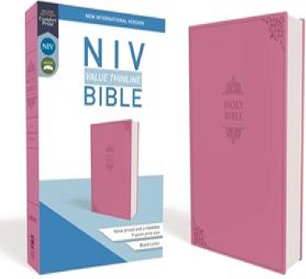 NIV, Value Thinline Bible, Imitation Leather, Pink