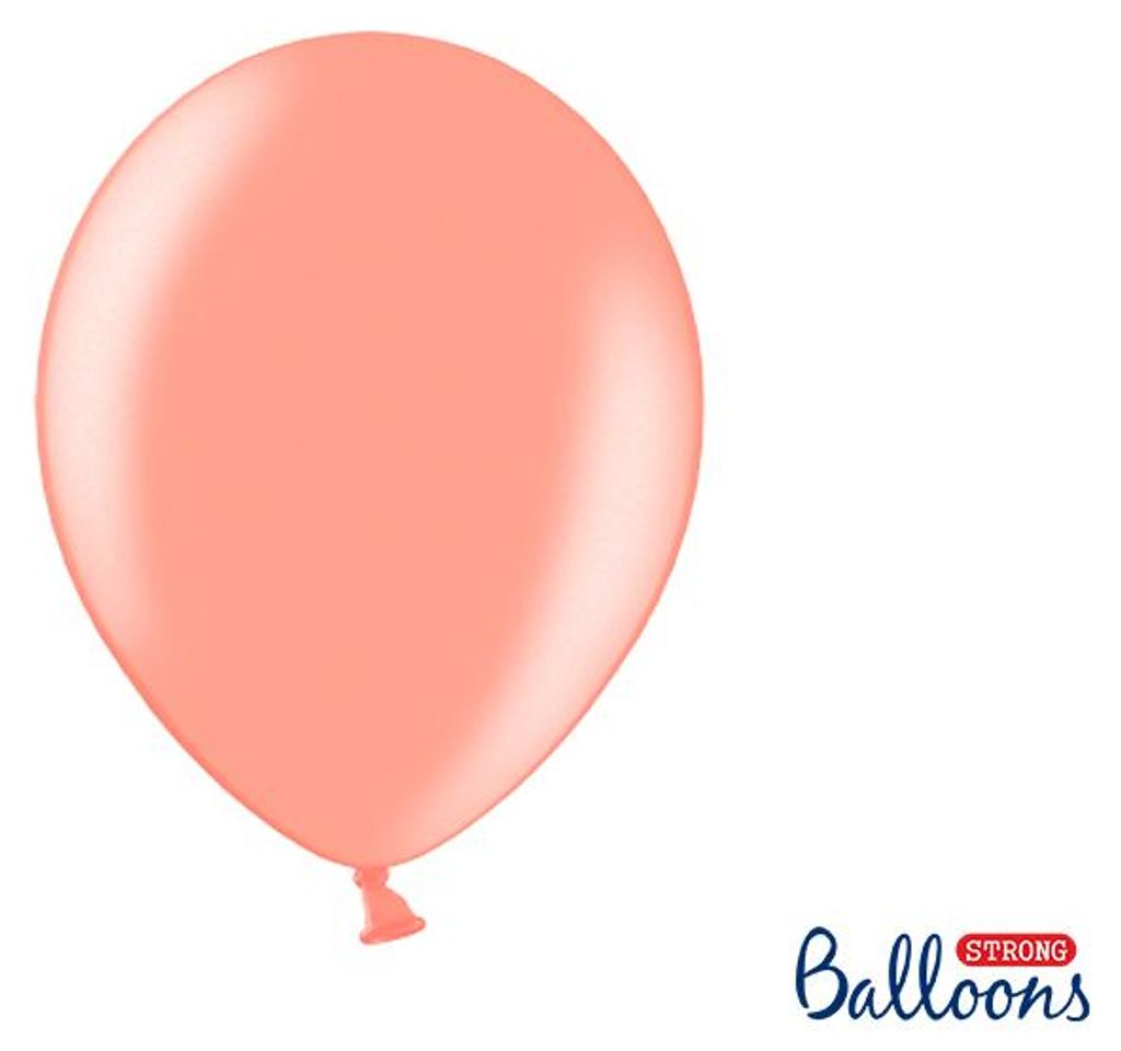 10 Stk. Luftballon Ø30cm "Uni Metallic" | Rosegold Produktbild 