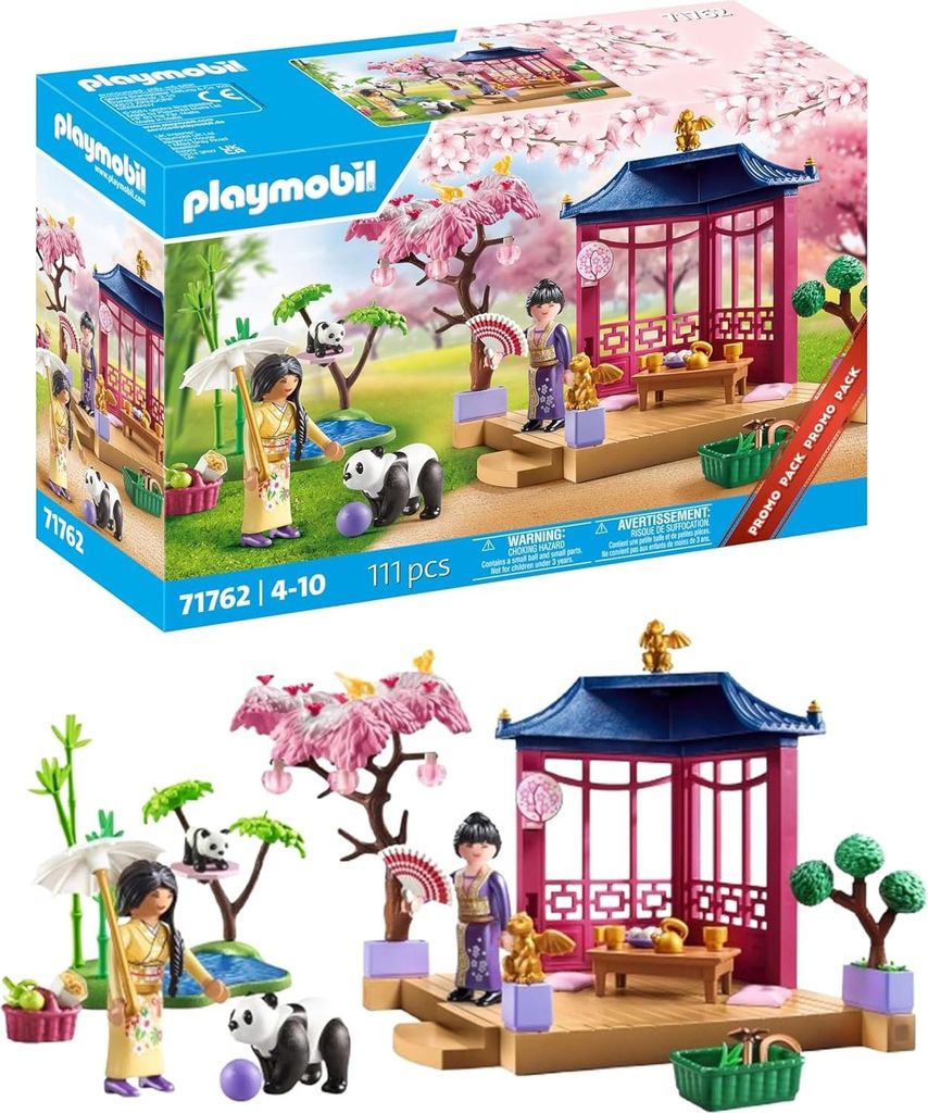PLAYMOBIL Asiatischer Garten mit Pandafütterung, Garten, 4 Produktbild 