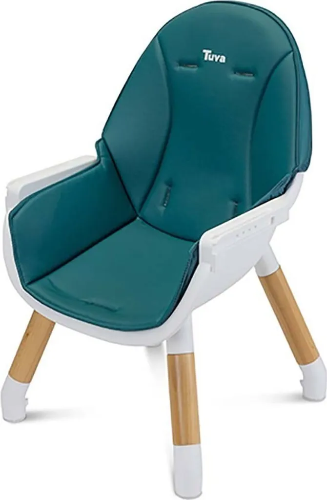 Seggiolone Design Scandinavo Caretero Tuva Verde Scuro 2in1 - 8