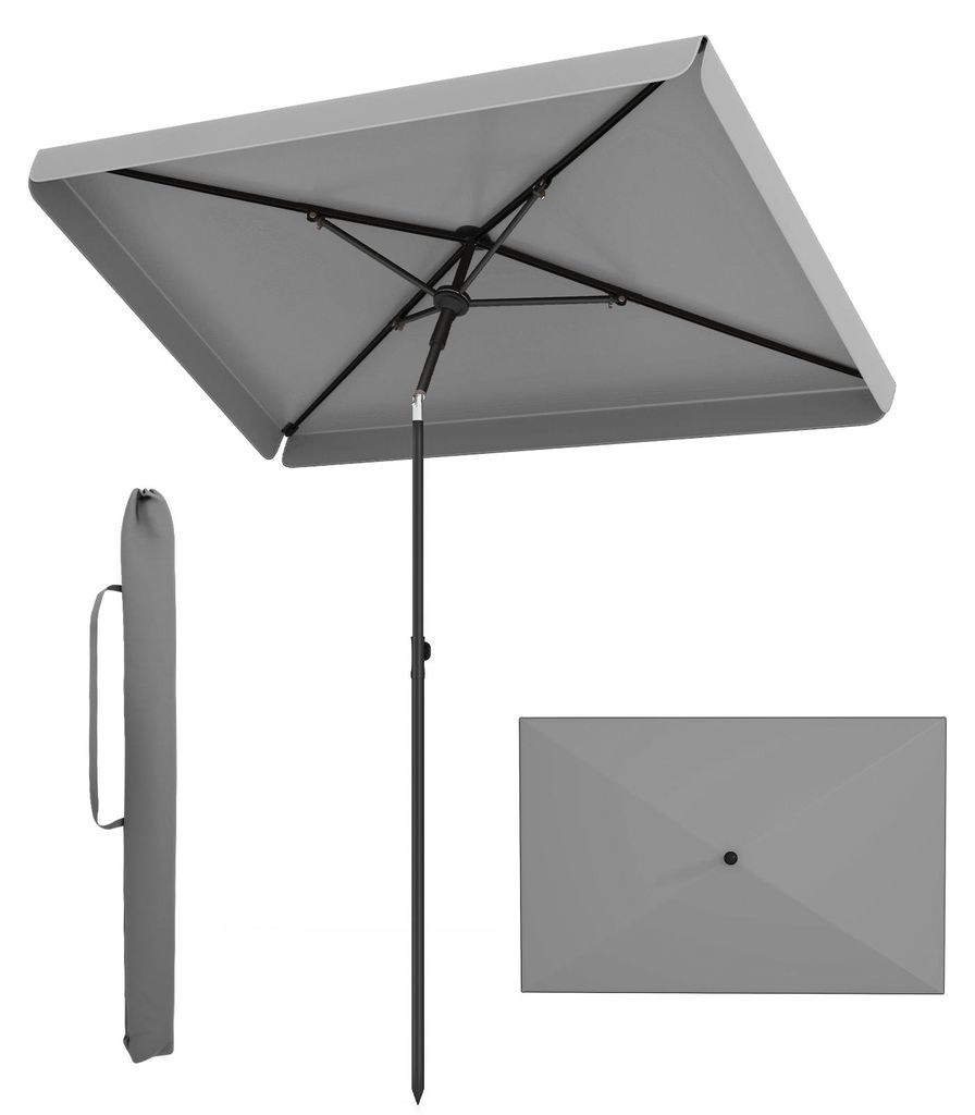 Parasol de balcon COSTWAY 210 x 130 cm, parasol de balcon Image du produit 