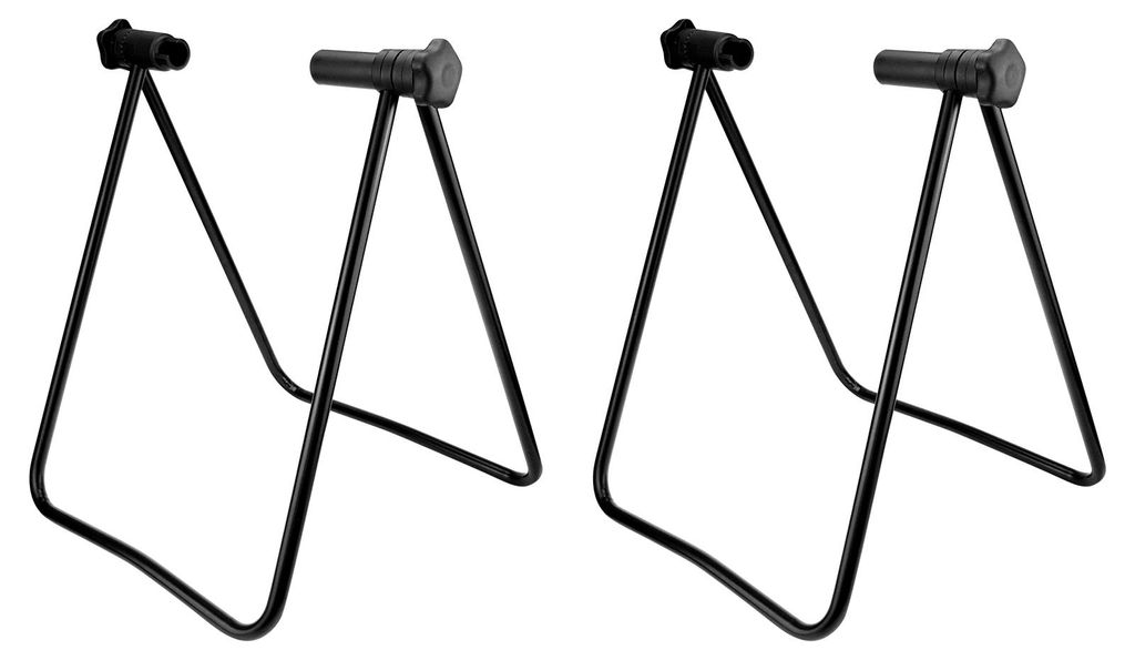 2x WELLGRO Hinterrad Fahrradständer - Stahl, schwarz, Produktbild 
