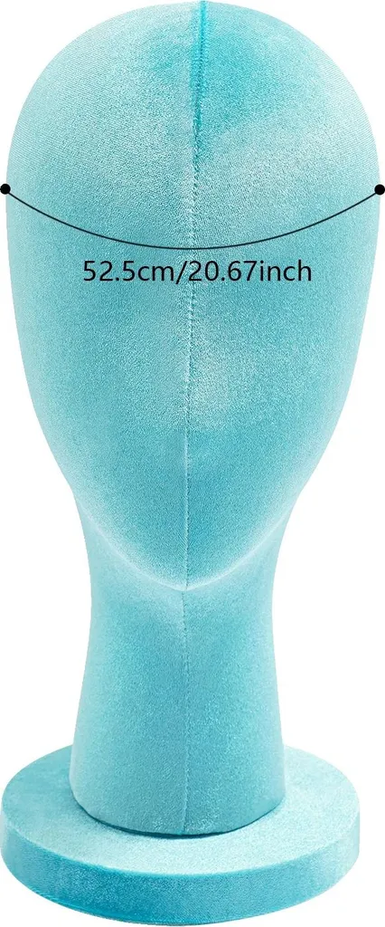 Busto Testa Manichino Blu - Ideale per Acconciature e Fotografia Moda