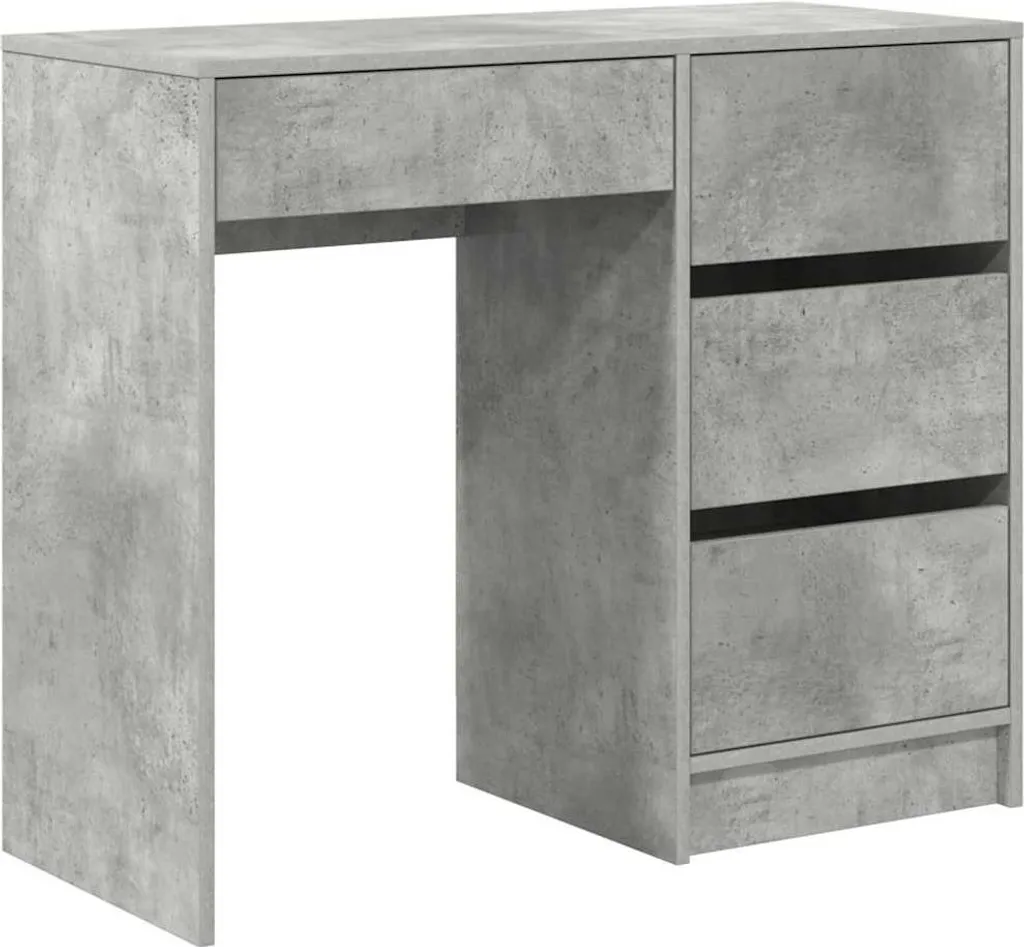 Scrivania Piccola Grigio Cemento vidaXL 90x37,5 - Soluzione Smart Working