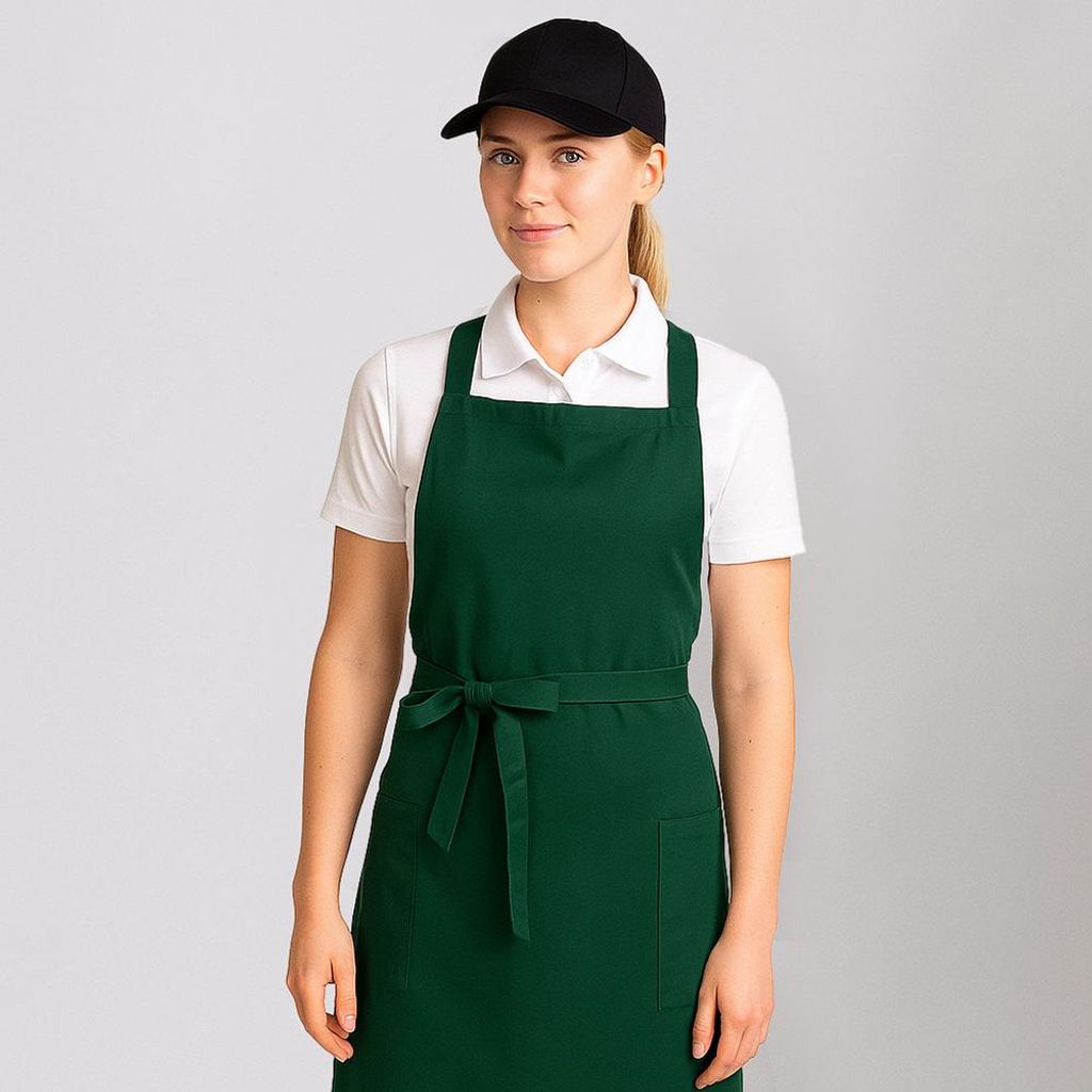 Latzschürze grün B 80 x L 90 cm, 2 Stück Produktbild 