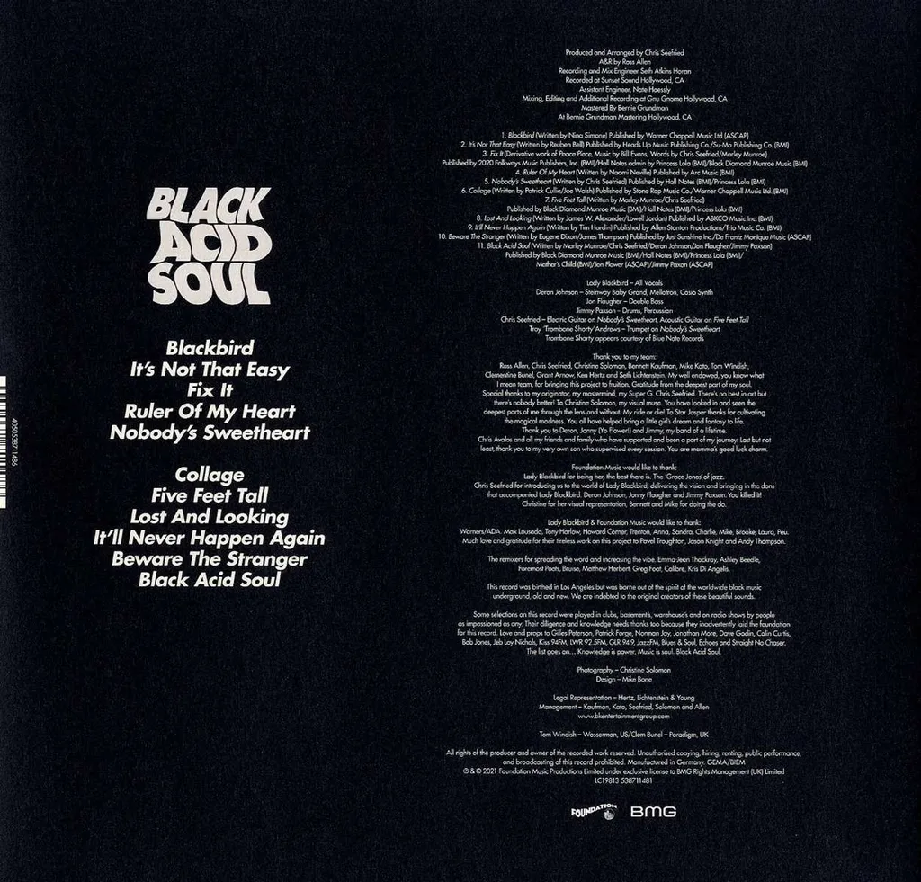 Vinyle Lady Blackbird Black Acid Soul Disque LP Jazz pour Collectionneur - 3