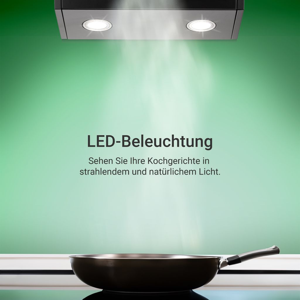 Dunstabzugshaube 80cm EASY809SHCM RGBW Ambientebeleuchtung Produktbild 7