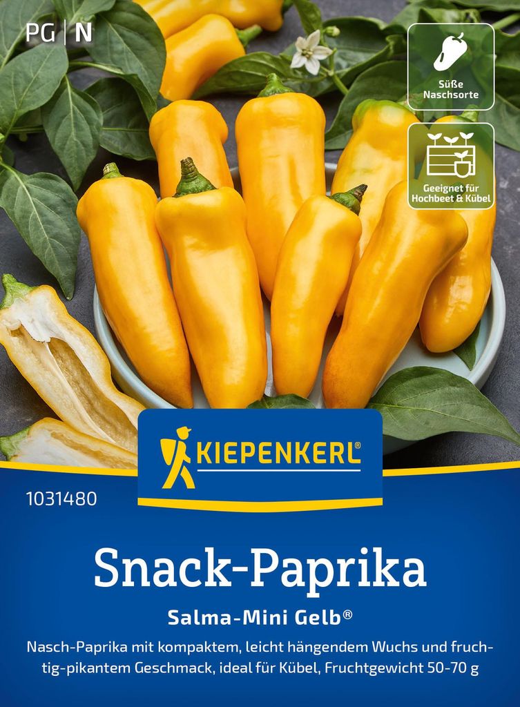 Kiepenkerl Paprikasamen Salma-Mini Gelb Capsicum annuum 7 Produktbild 
