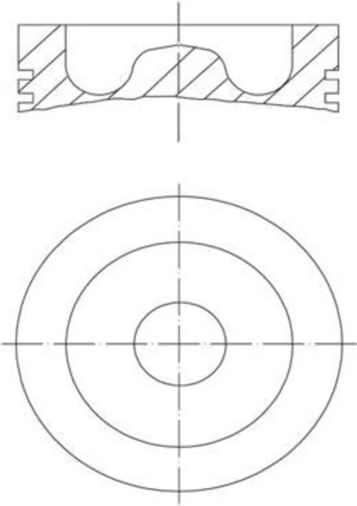 Piston haute performance en alliage renforcé pour Scania P I