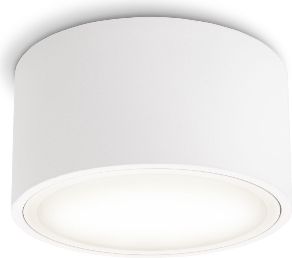 SSC-LUXon CELI-X Aufbau Deckenleuchte Spot große Leuchtfläche - LED GX53 mit 5W neutralweiß 230V - Aufbauspot rund weiss