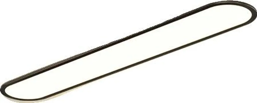 Plafonnier LED moderne noir 90cm - Éclairage design chic pour salon
