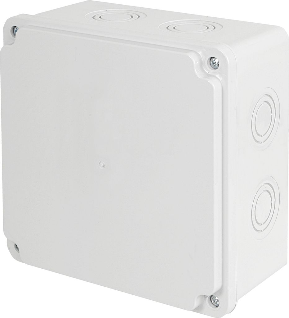 Abzweigkasten 150X150X80 grau Verteilerkasten Verteilerdose IP65 Aufputz Feuchtraum