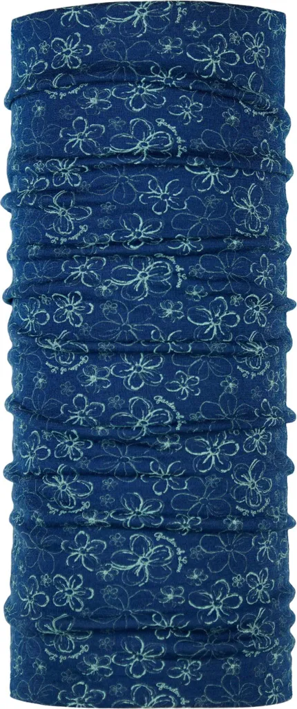 P.A.C. Merino Wool Blau II Bandeau - Motif Flower Mynt Taille Unique