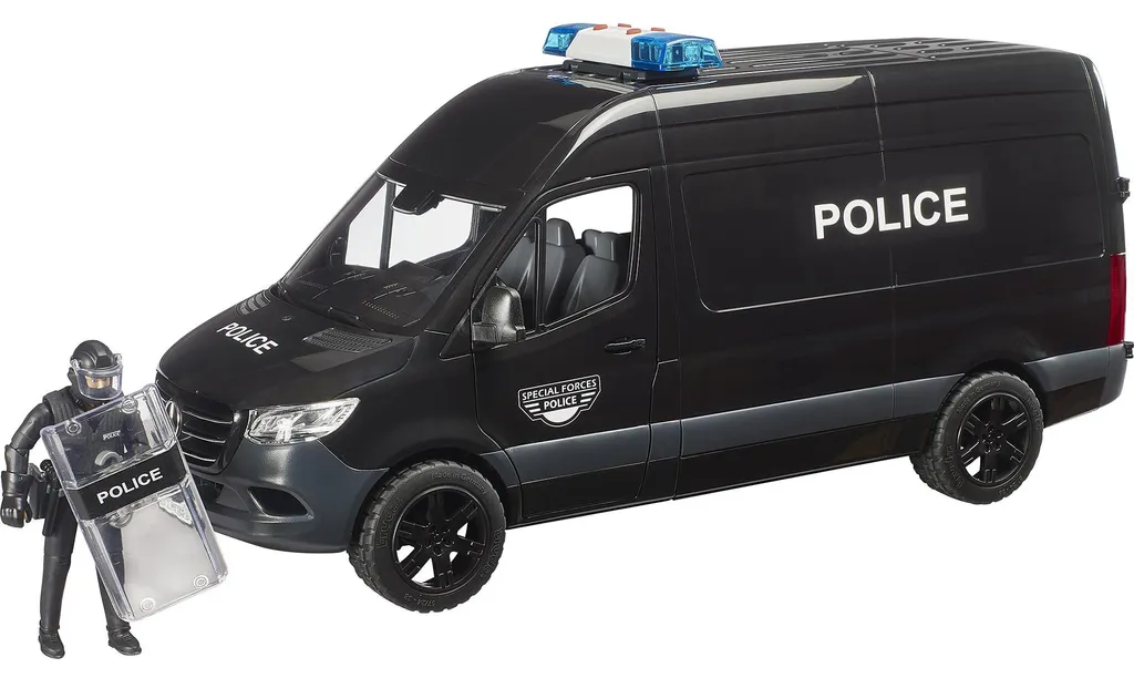 Jouet Police Incassable MB Sprinter Bruder - Haute qualité et réalisme