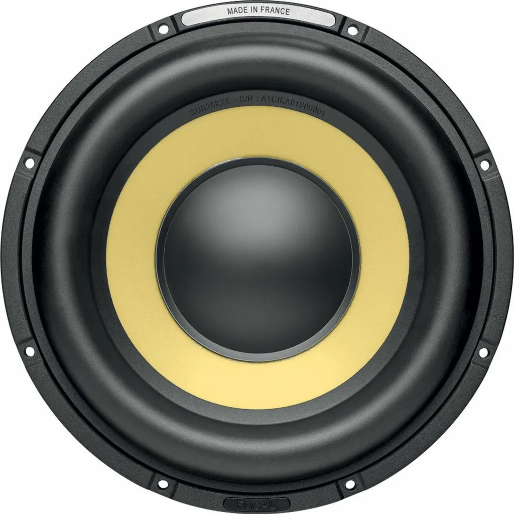 Caisson de basses 25 cm FOCAL SUB 25 KXE K2 Power Evo - Basses Haut de Gamme