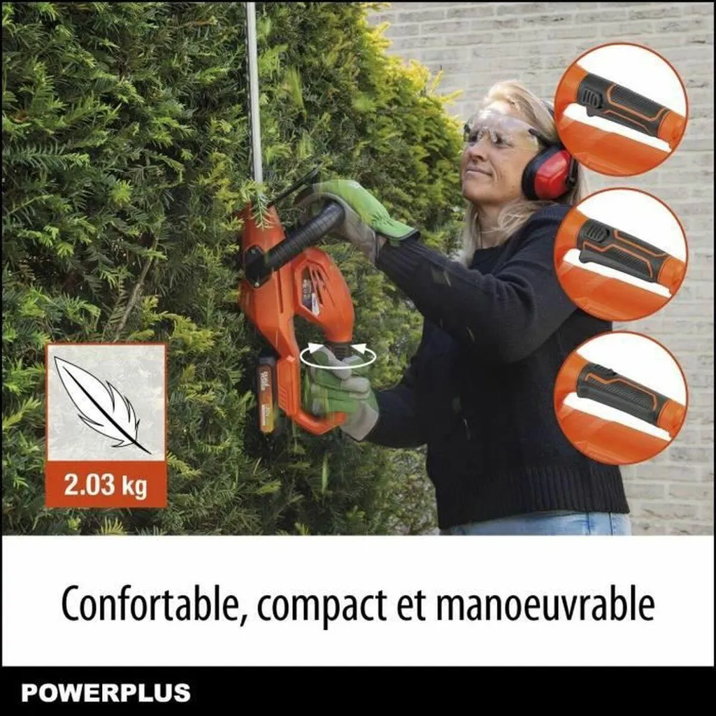 Taille-haie Powerplus 20V : taillez sans effort et sans risque de câble - 4