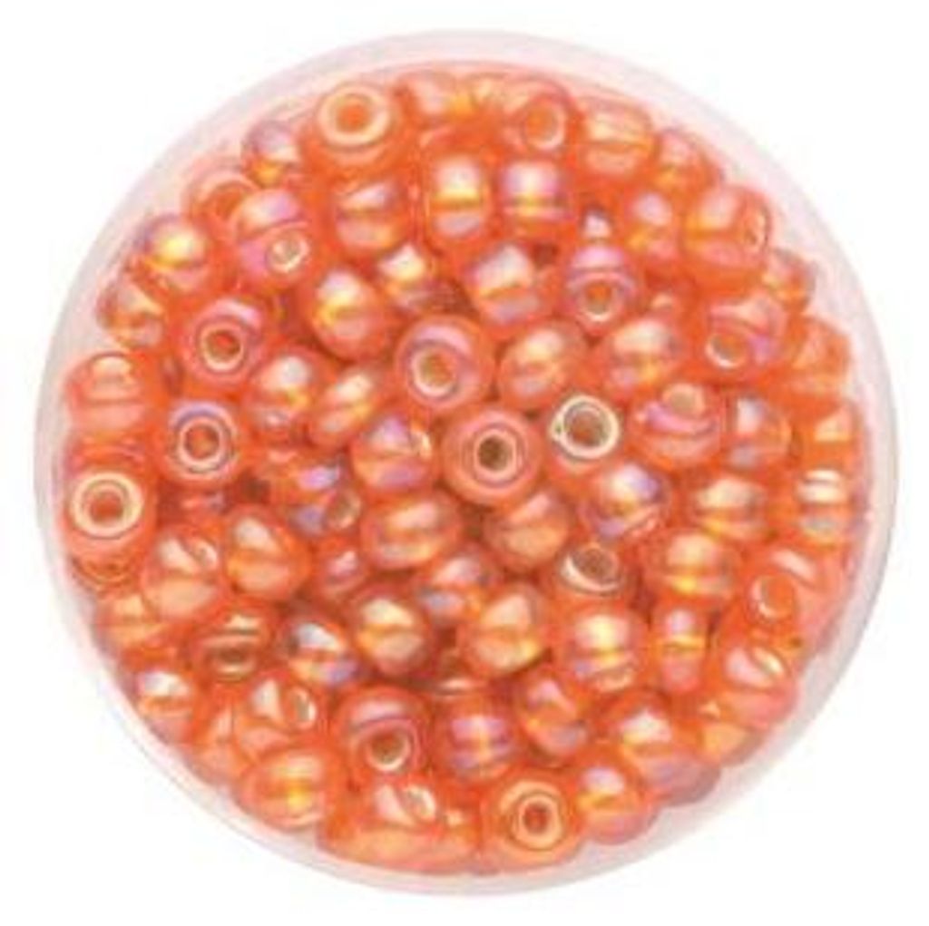 Glorex Rocailles Perlen 4,5 mm 17 g orange