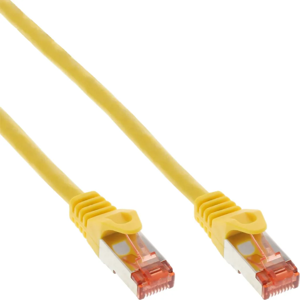 InLine 76915Y Cavo Patch Cat.6 S/FTP 15m Giallo - Rame Puro per Server