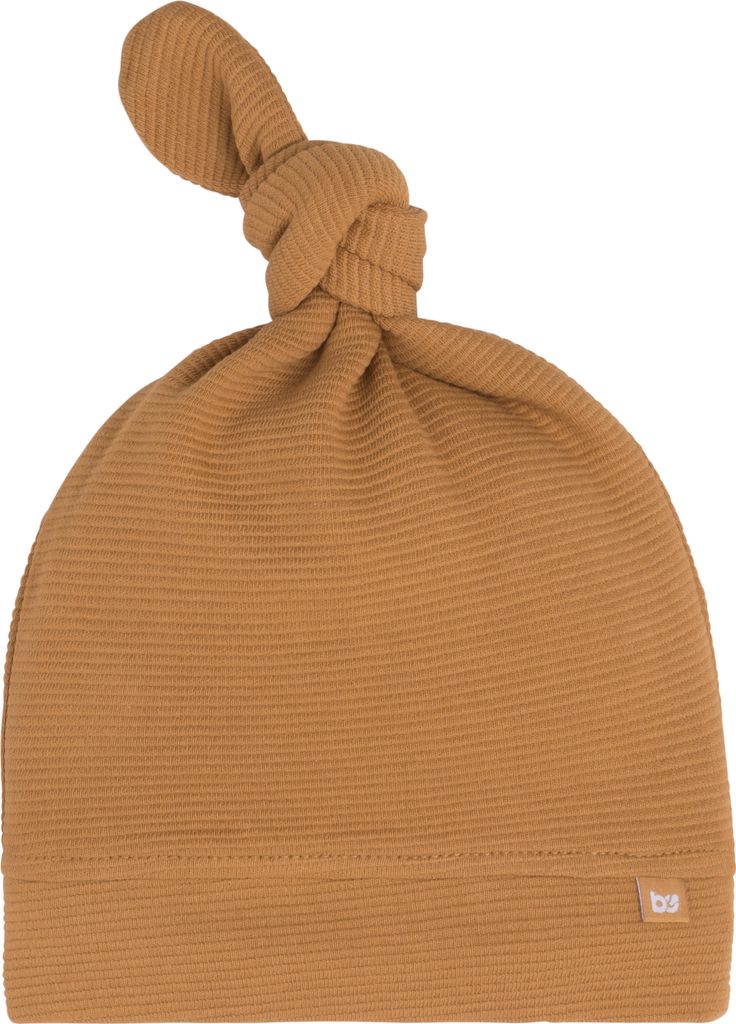 Baby's Only Knotenmütze Pure - Caramel - 0-3 Monate - 100% Baumwolle