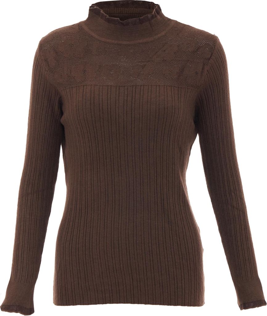NAEMI damen strickpullover - braun, XS/S