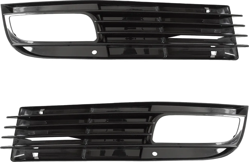 Paire de Grilles de Protection Audi A8 Noires 4E0807679B 4E0807680B