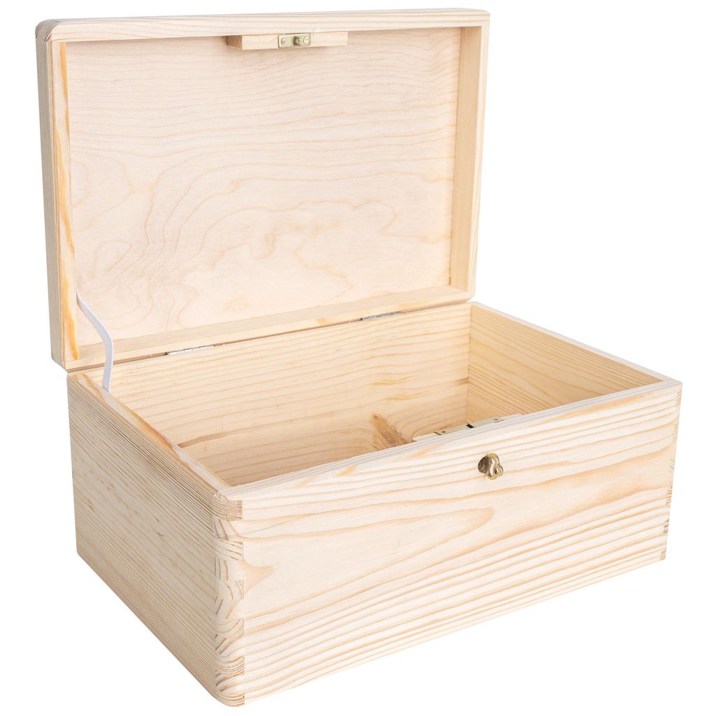 Creative Deco Scatola in Legno con Chiave 30x20x14 cm | Immagine del prodotto 