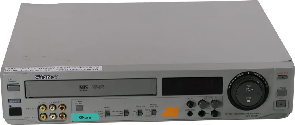 Sony SVO-1500P Enregistreur Vidéo Stable contre l'Image qui Saute VHS