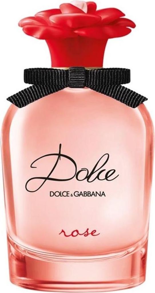 A bottle of Dolce & Gabbana Dolce Rose Eau De Toilette.