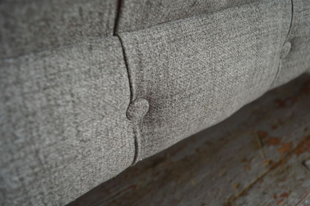Chesterfield Design Luxus Polster Sofa Couch Sitz Garnitur Leder Textil Neu #092