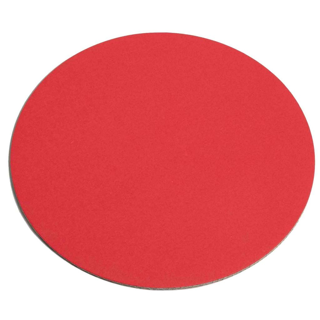 50 x PresentFill Geschenkboden - klein 12 cm Rund - Dekoplatten Rubin Rot