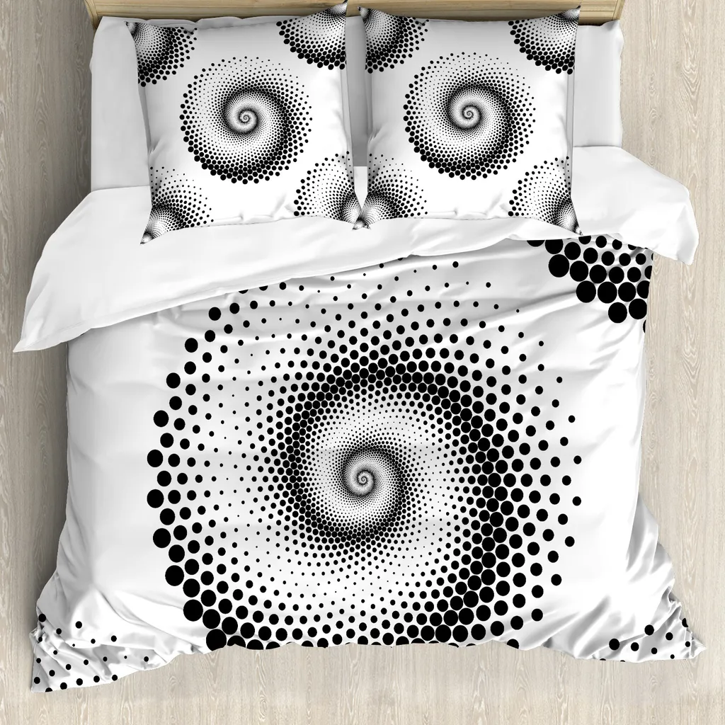 Copripiumino Anallergico ABAKUHAUS Spirale 155x220 per Allergie