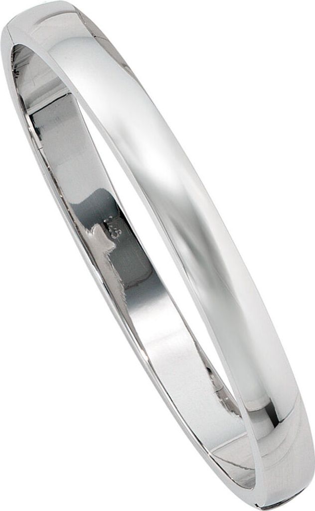 JOBO Armreif oval 925 Sterling Silber rhodiniert Produktbild 