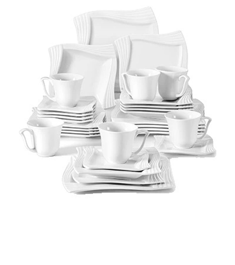 Porcelánová sada nádobí pro 12 osob, vhodné do mikrovlnné Obrázek produktu 